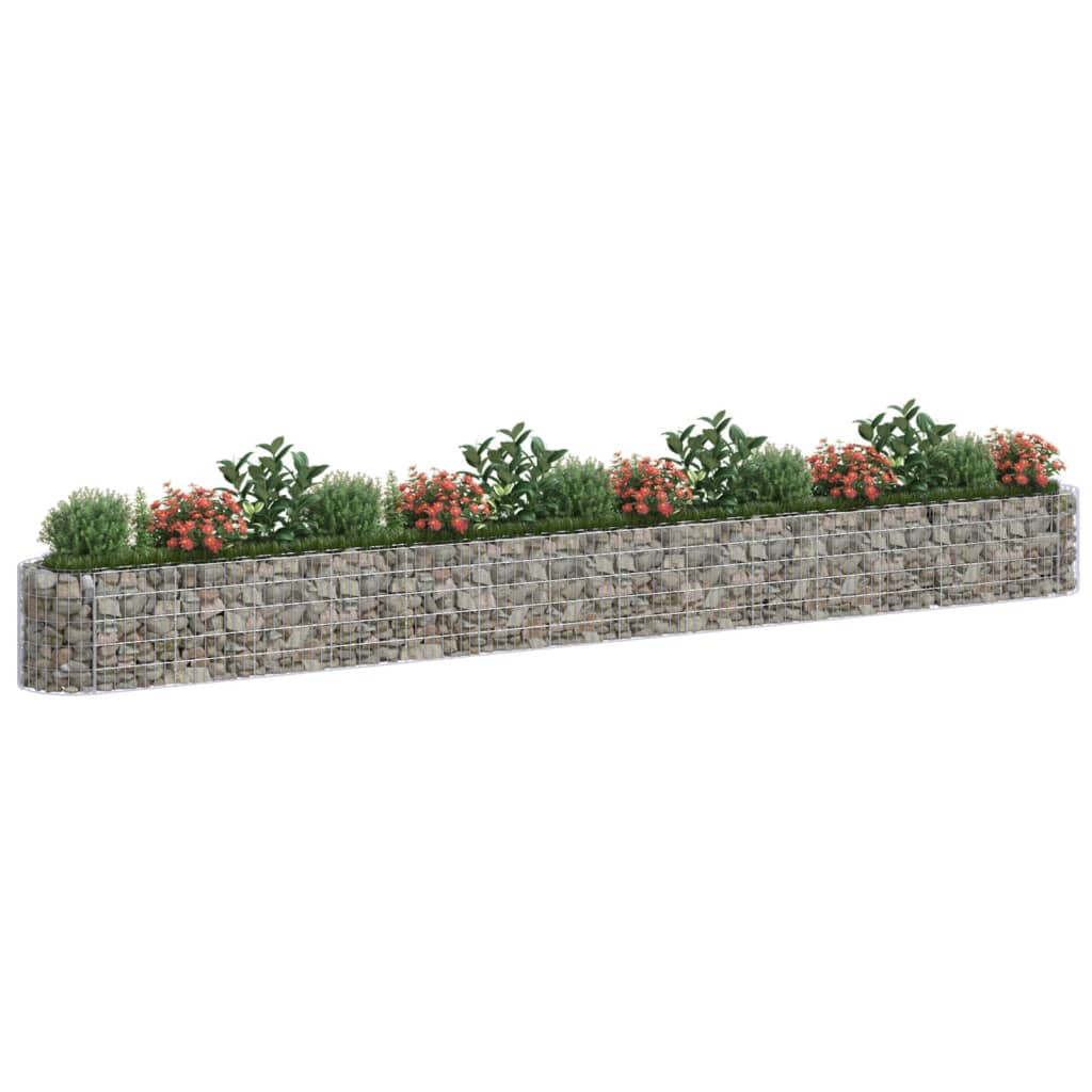 VidaXL Gabion plantenbak vergroot 540x50x50 cm gegalvaniseerd ijzer