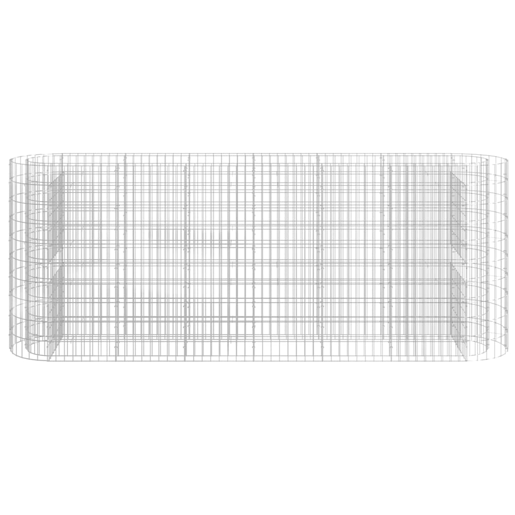 VidaXL Gabion plantenbak vergroot 260x50x100 cm gegalvaniseerd ijzer