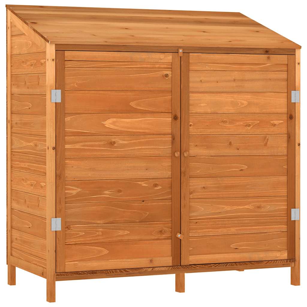 Vidaxl tuinschuur 102x52x112 cm massief vurenhout bruin