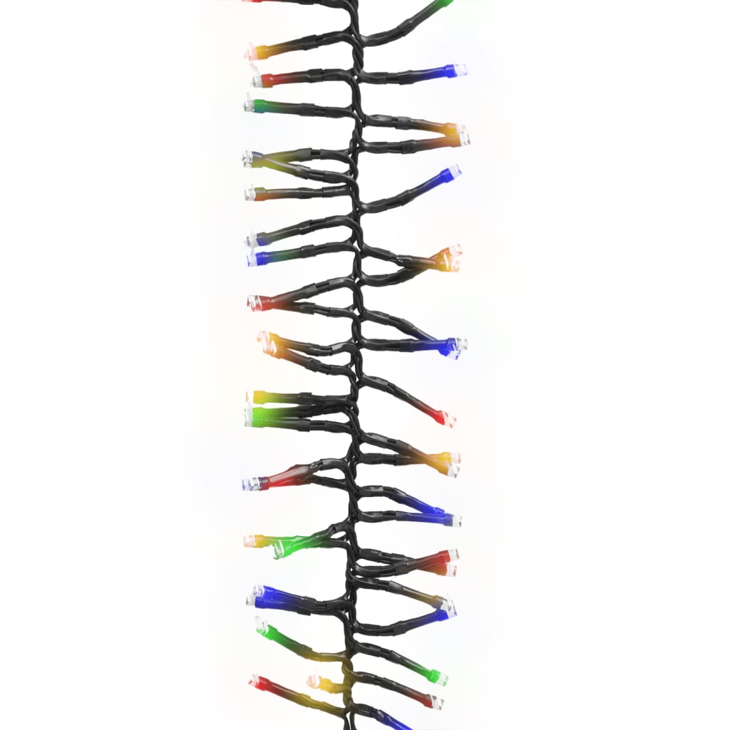 VidaXL Lichtslinger cluster met 2000 LED's meerkleurig 17 m PVC