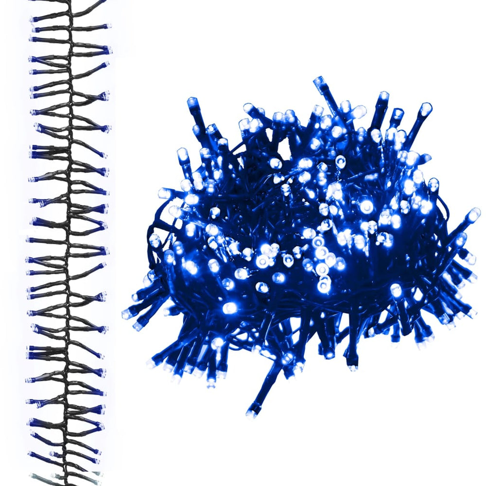 Vidaxl lichtslinger cluster met 3000 led's blauw pvc