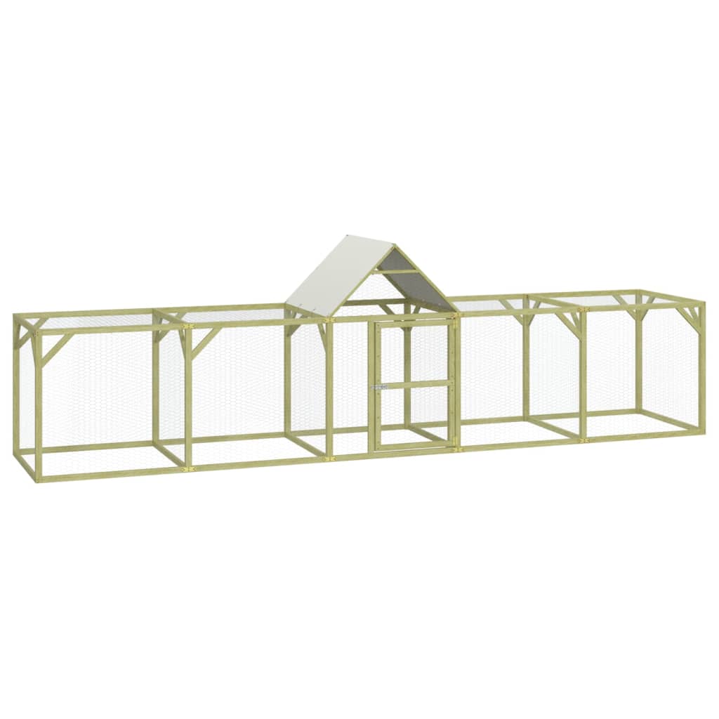 VidaXL Kippenhok 500x100x150 cm geimpregneerd massief groenhout
