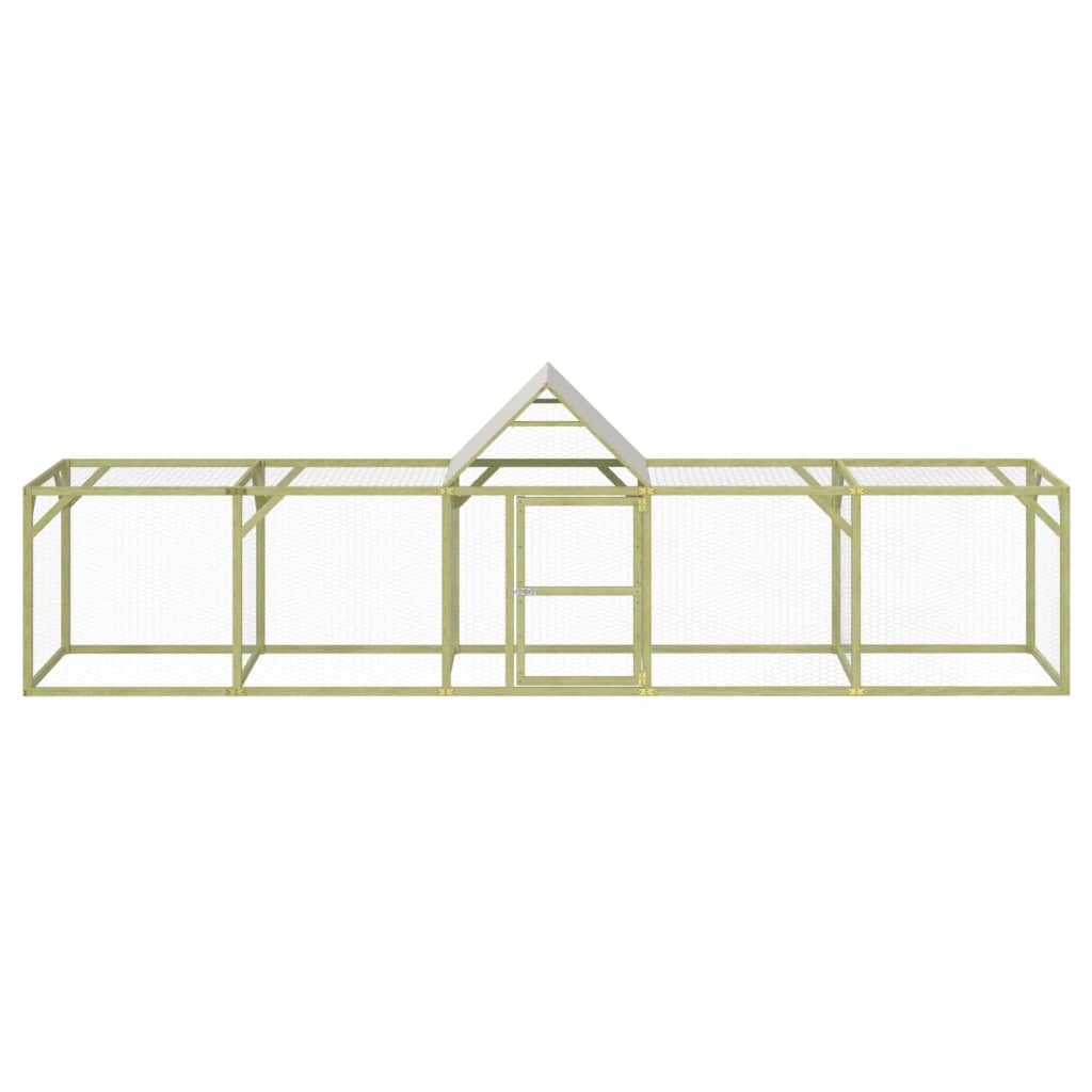 VidaXL Kippenhok 500x100x150 cm geimpregneerd massief groenhout