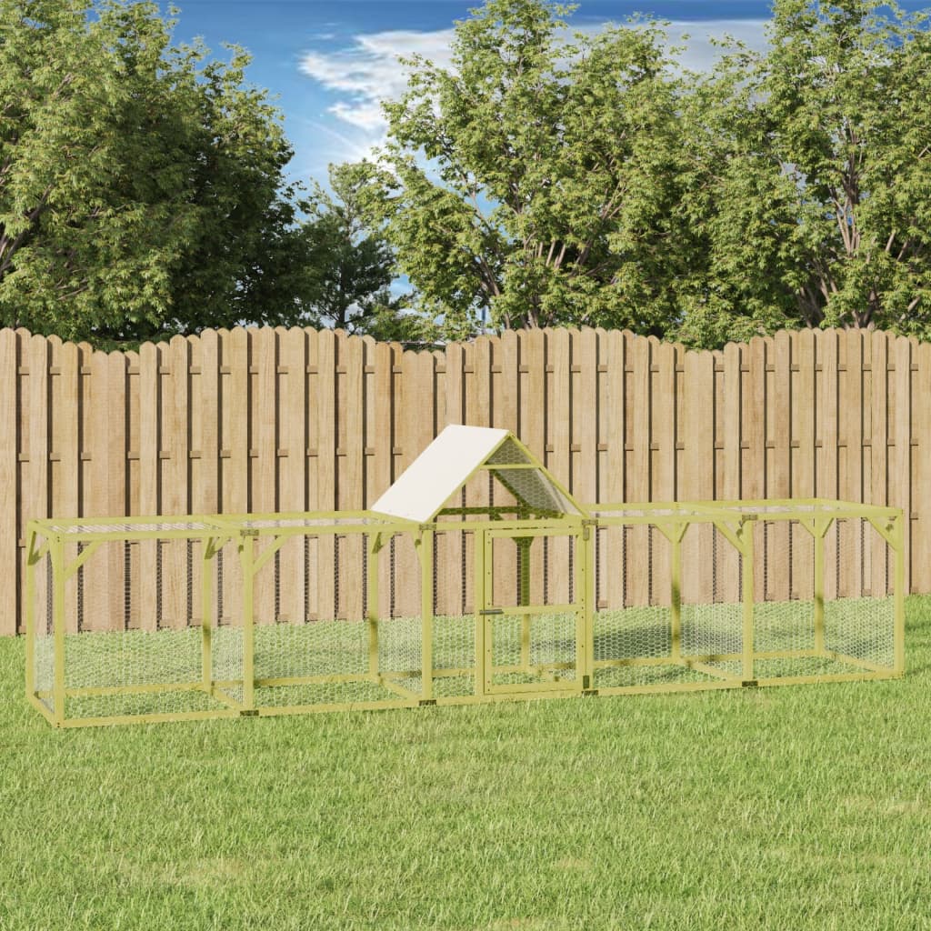 VidaXL Kippenhok 500x100x150 cm geimpregneerd massief groenhout