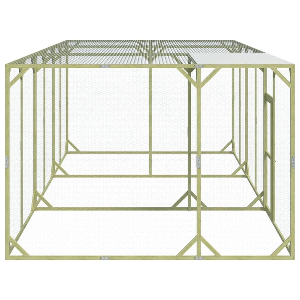 VidaXL Kippenhok 600x300x200 cm geimpregneerd massief grenenhout