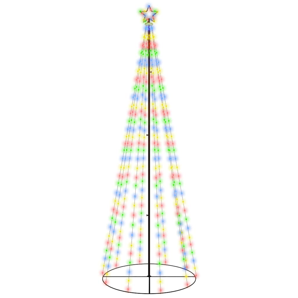 Vidaxl kegelkerstboom 310 led's 100x300 cm meerkleurig