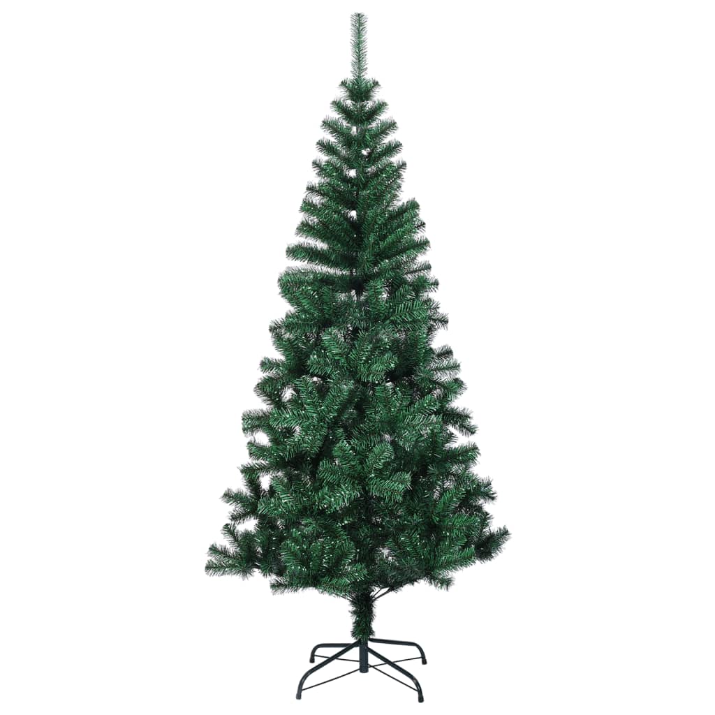 VidaXL Kunstkerstboom met iriserende 150 cm PVC groen