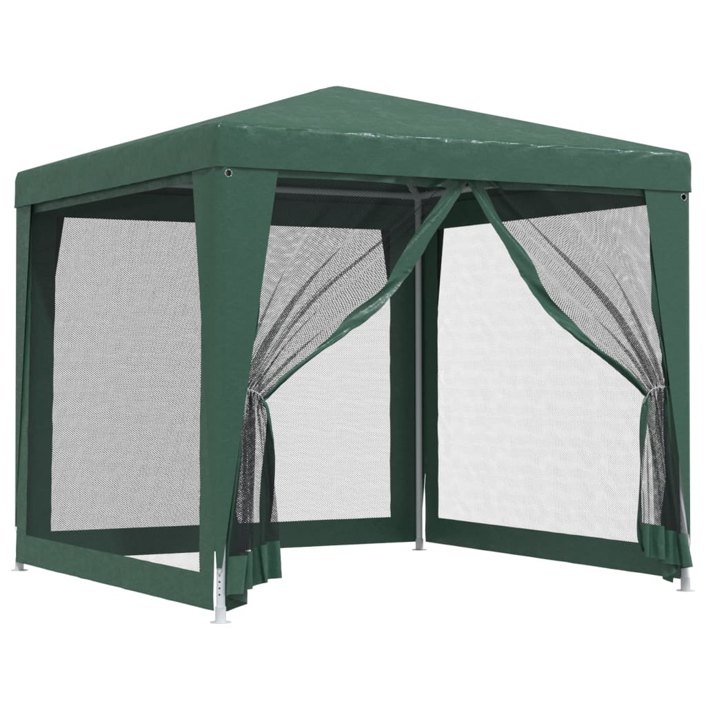 Vidaxl partytent met 4 gaas zijwanden 2,5x2,5m hdpe groen