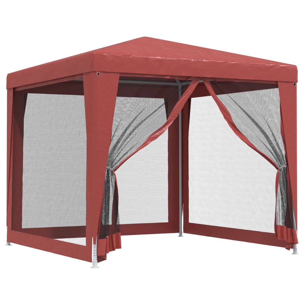 Vidaxl partytent met 4 gaas zijwanden 2,5x2,5m hdpe dak