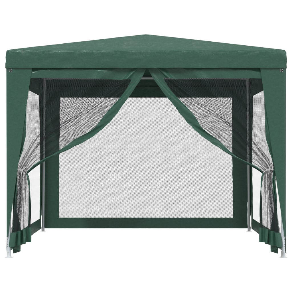 Vidaxl partytent met 4 gaas zijwanden 3x3m hdpe groen