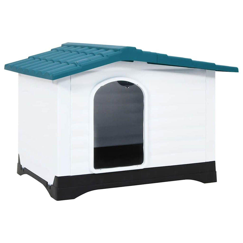 Vidaxl hondenhok 90,5x68x66 cm polypropeen blauw