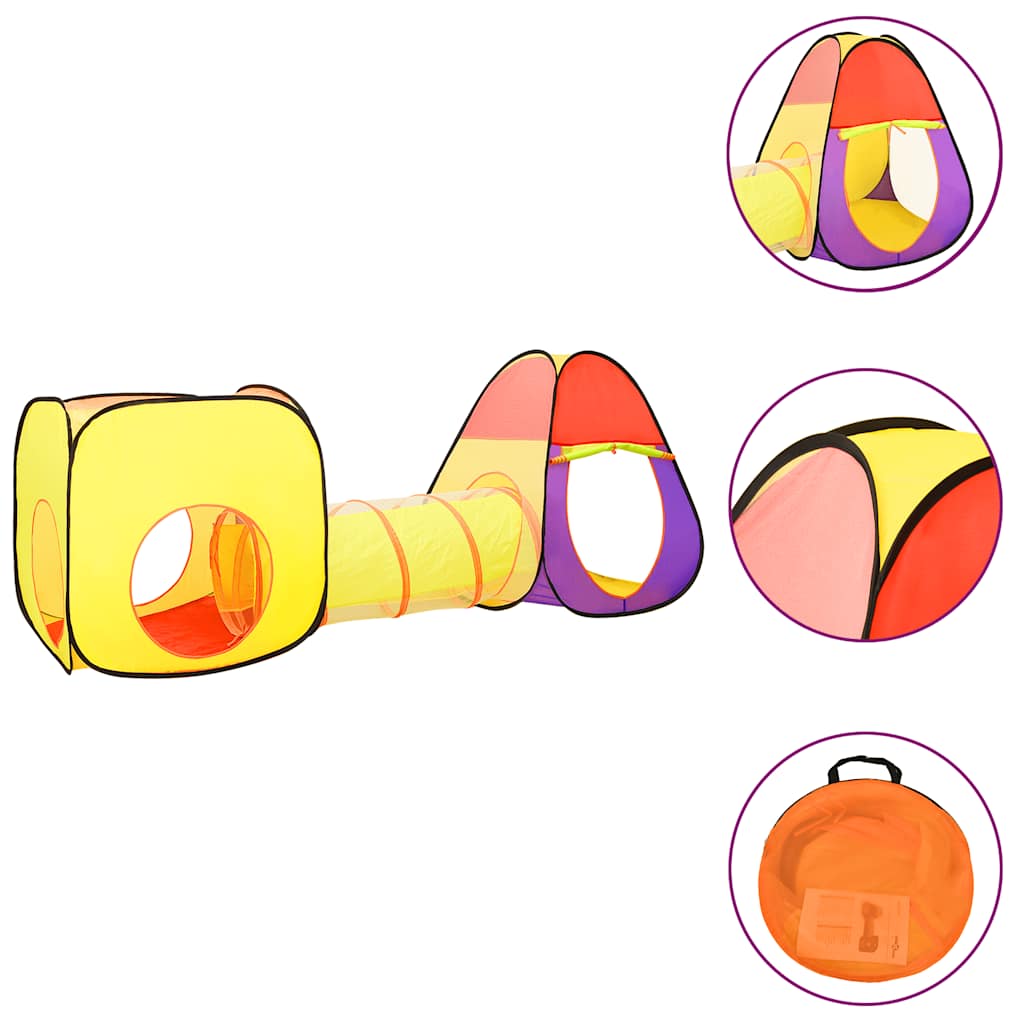 Vidaxl kinderspeeltent met 250 ballen 255x80x100 cm meerkleurig