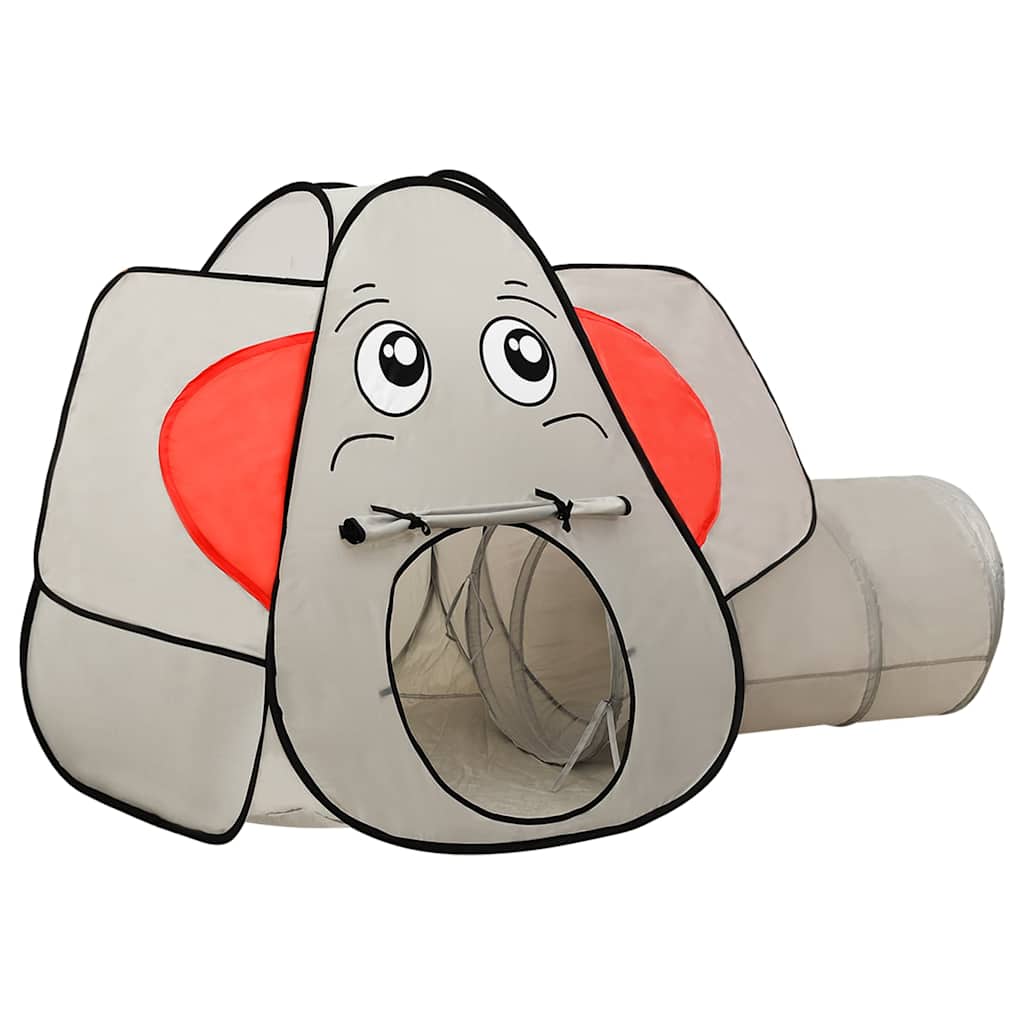 Vidaxl kinderspeeltent met 250 ballen olifant 174x86x101 cm grijs