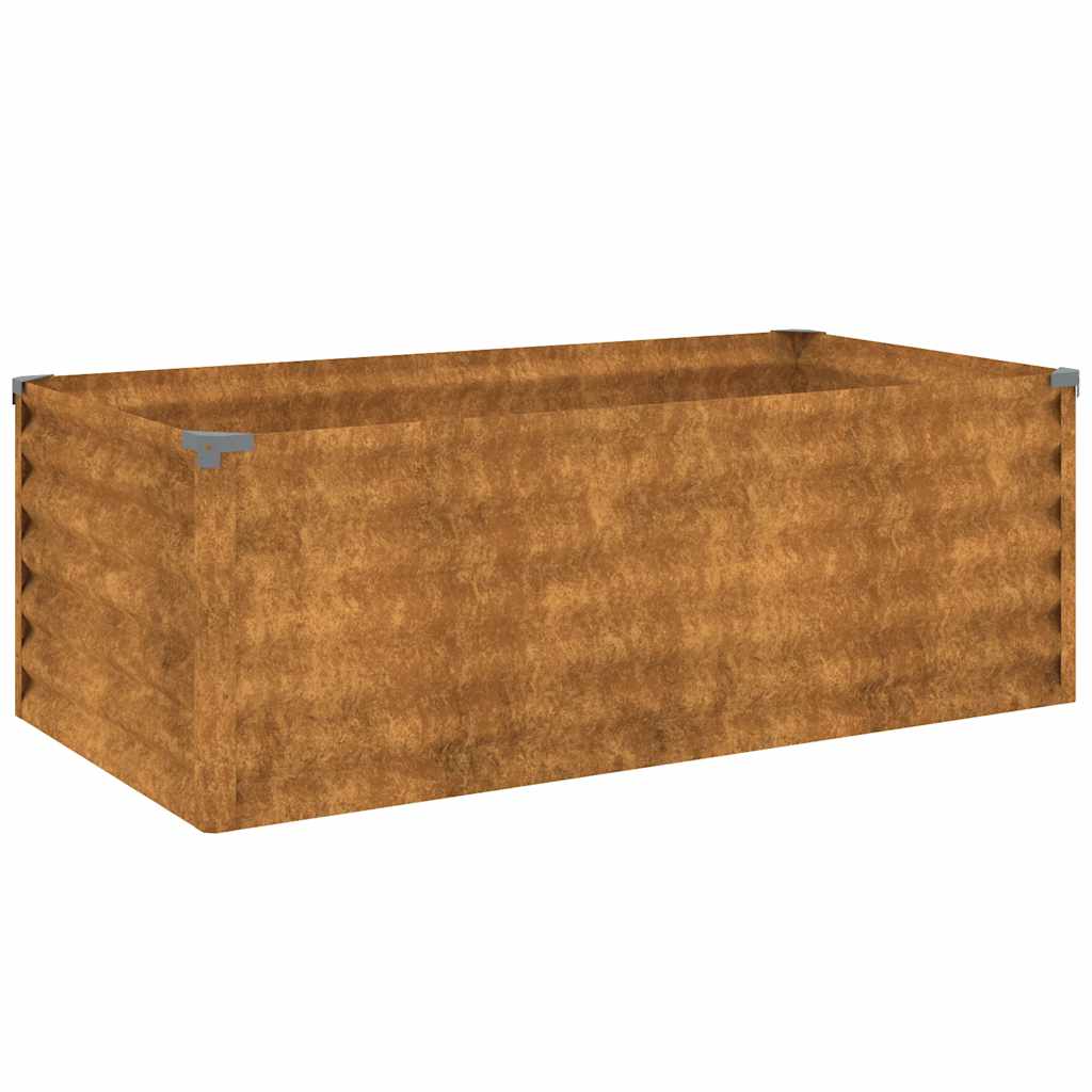 Vidaxl plantenbak 100x50x36 cm cortenstaal