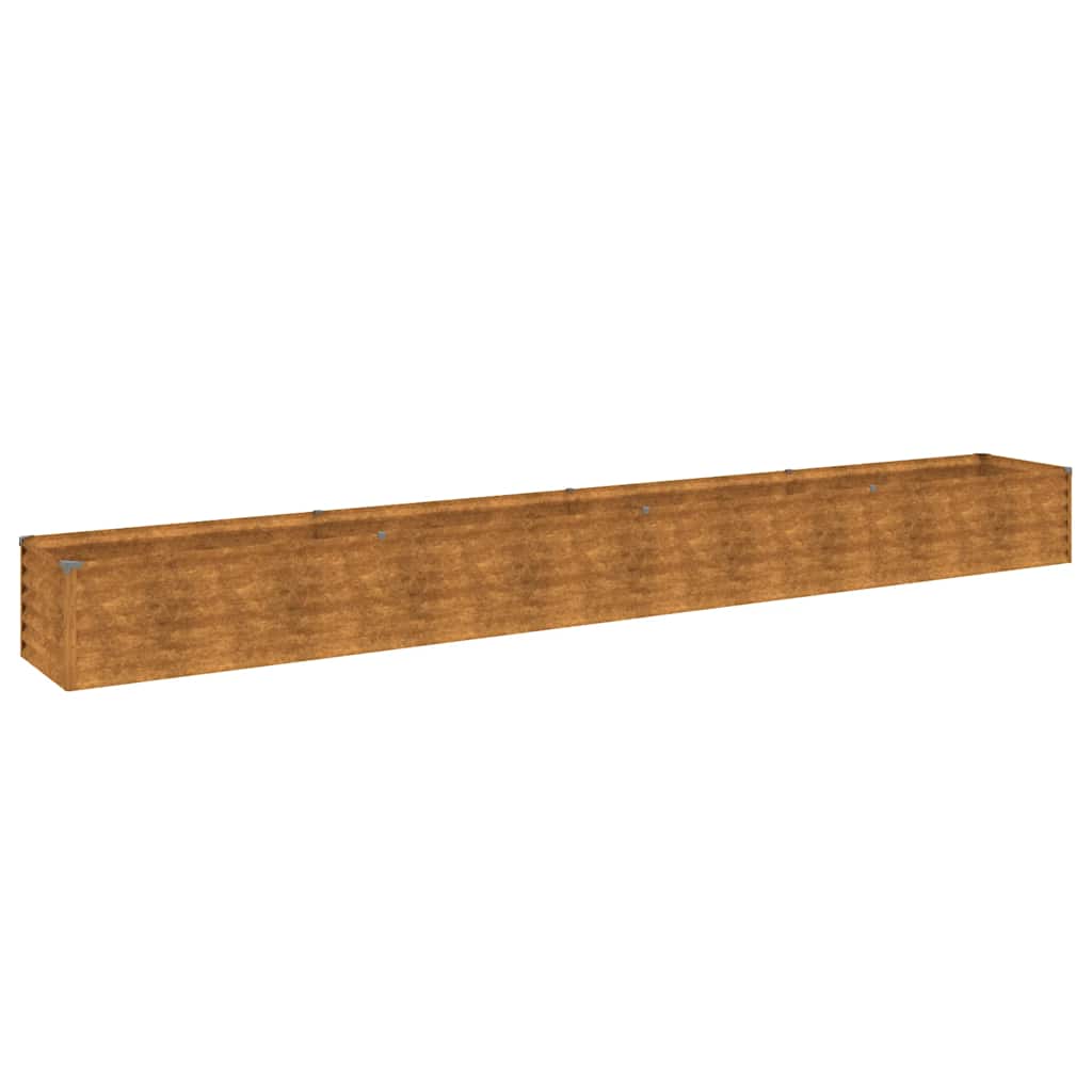 Vidaxl plantenbak 386x50x36 cm cortenstaal