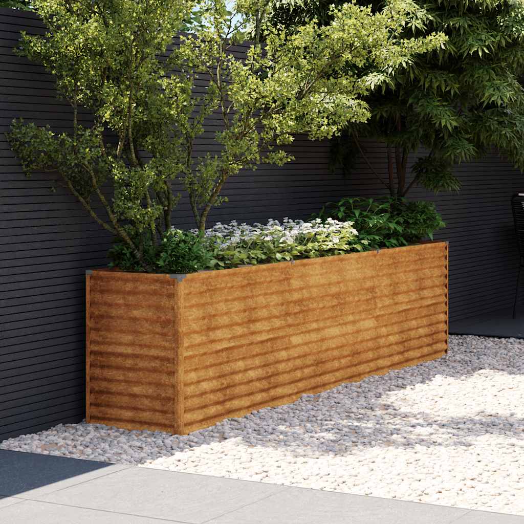 Vidaxl plantenbak 291x50x69 cm cortenstaal
