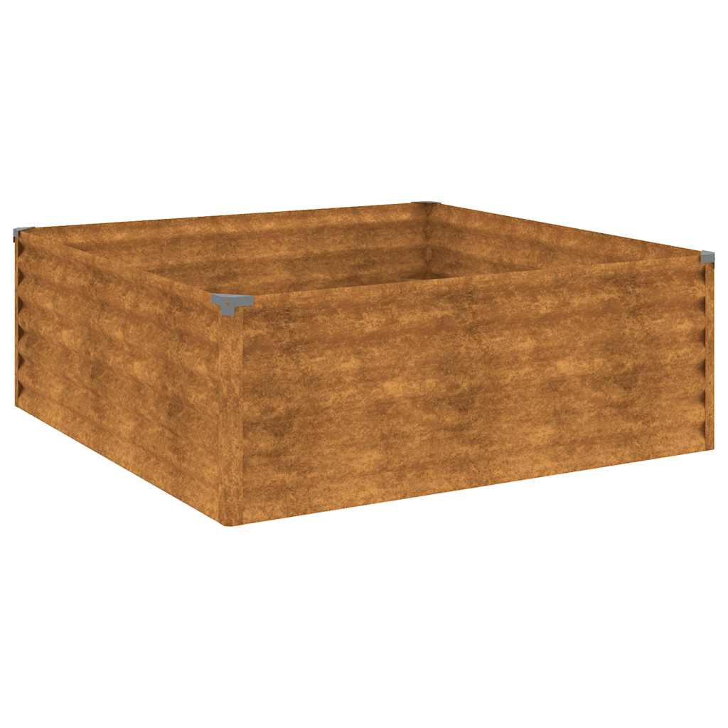 Vidaxl plantenbak 100x100x36 cm cortenstaal