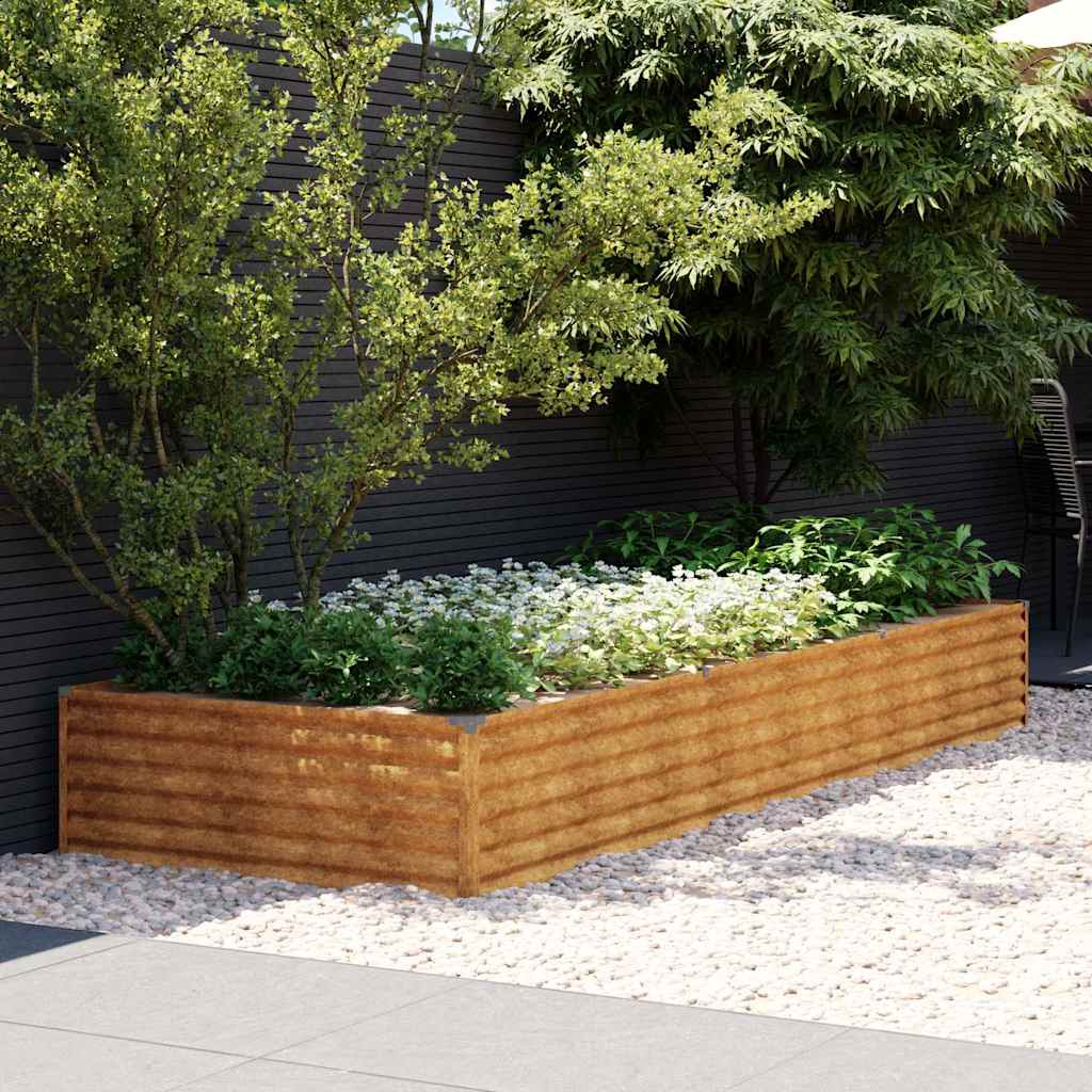 Vidaxl plantenbak 291x100x36 cm cortenstaal
