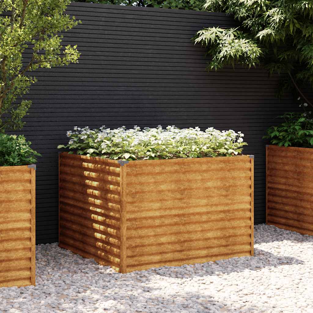 VidaXL Plantenbak 100x100x69 cm cortenstaal