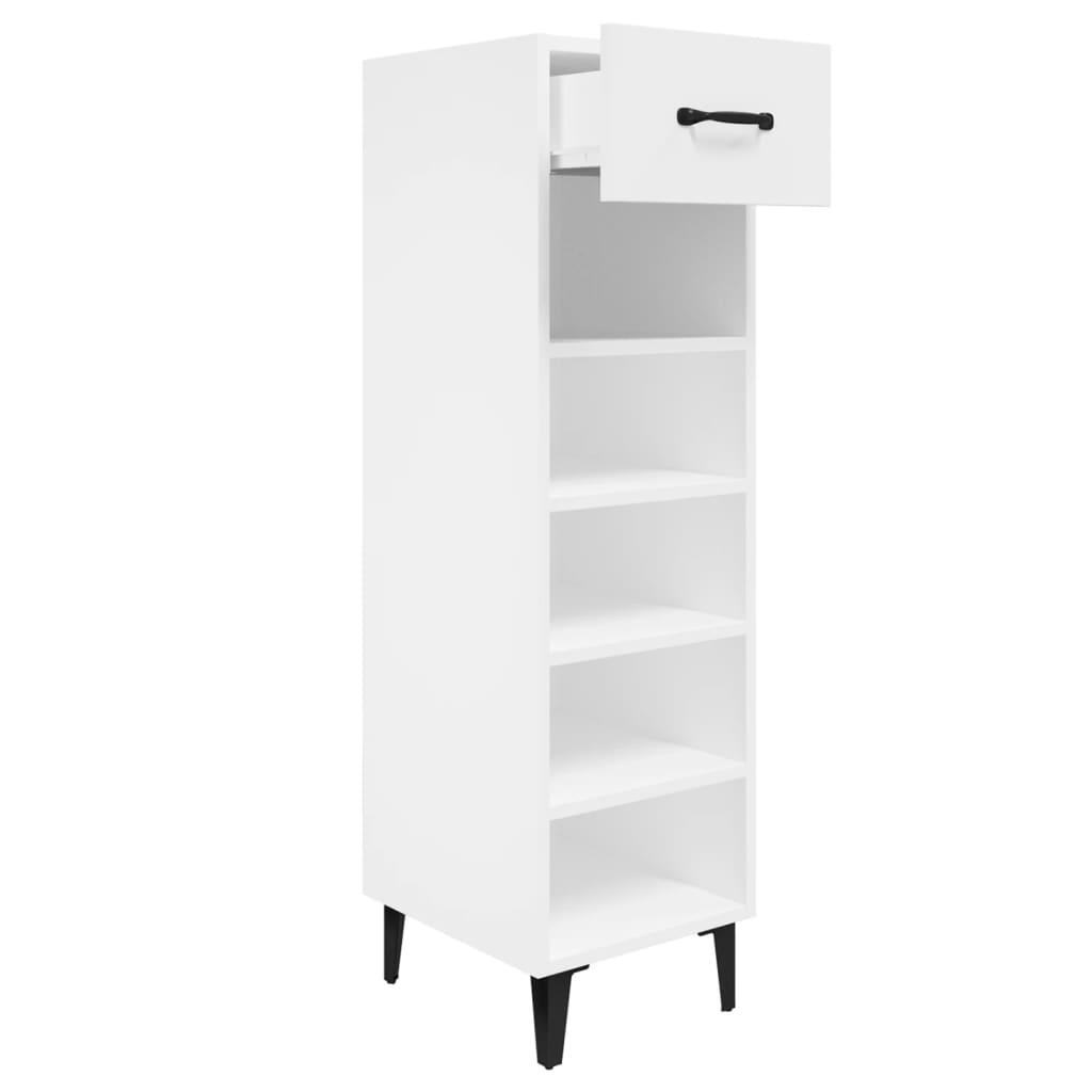 VidaXL Schoenenkast 30x35x105 cm bewerkt hout wit