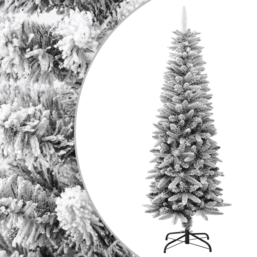 VidaXL Kunstkerstboom met sneeuw klein 150 cm PVC en PE