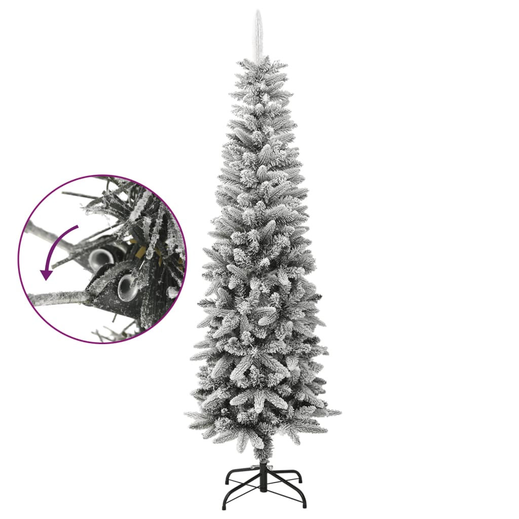 VidaXL Kunstkerstboom met sneeuw klein 180 cm PVC en PE
