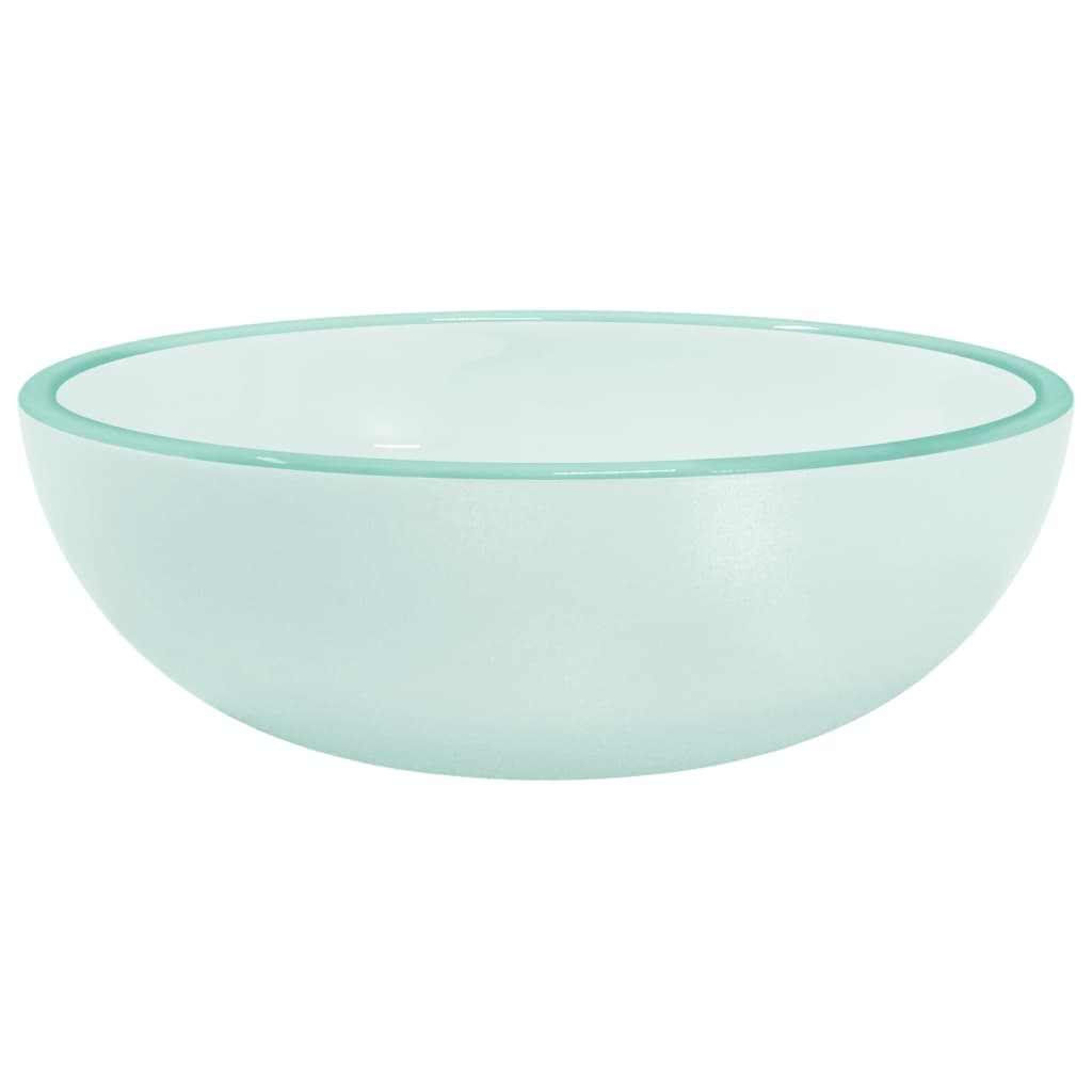 Vidaxl wasbak 35x12 cm gehard glasmat