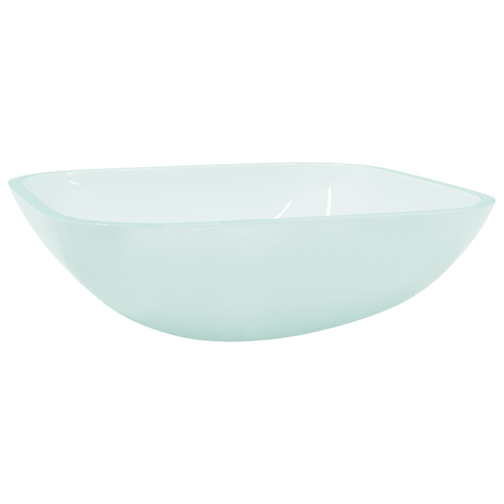 Vidaxl wasbak 42x42x14 cm glasmat