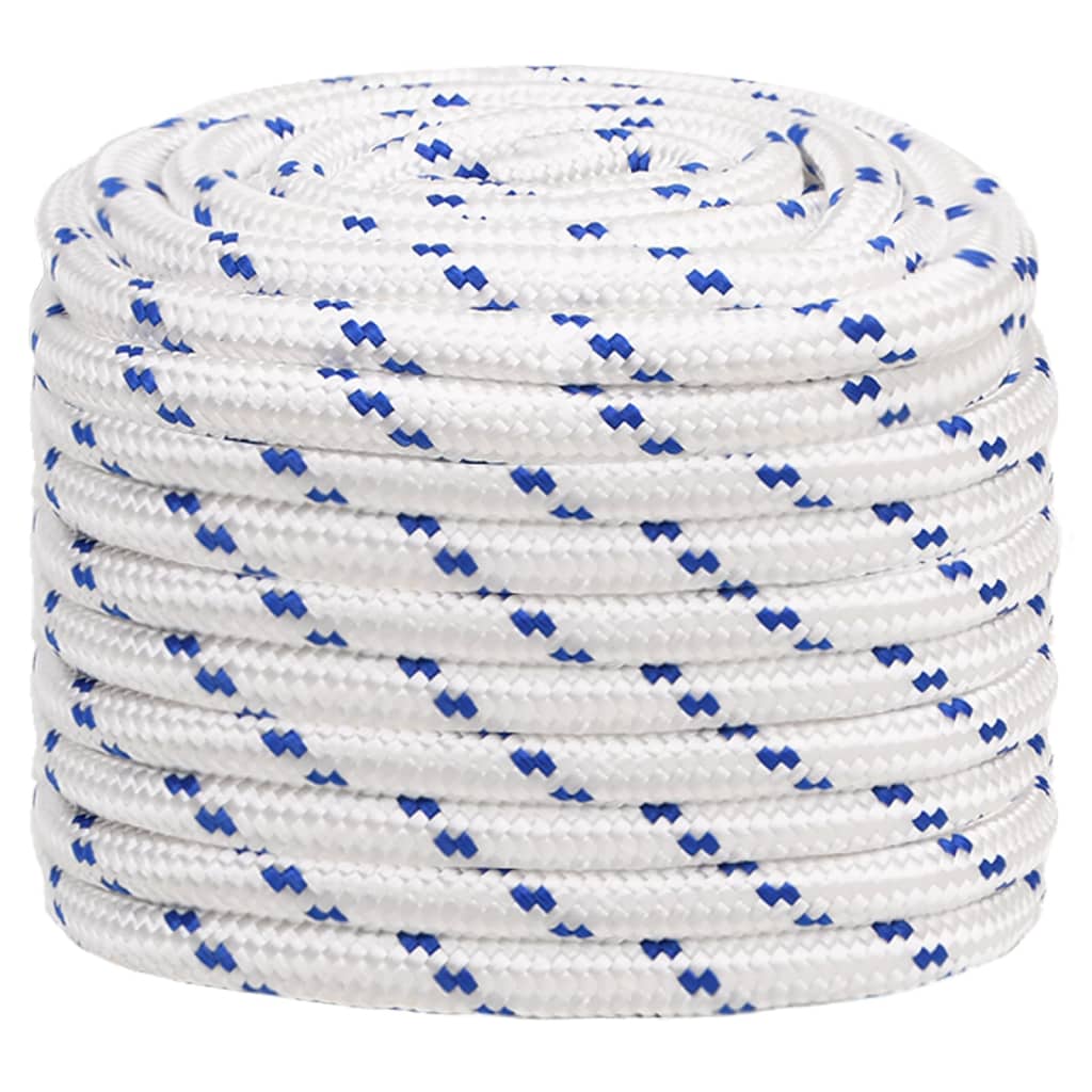 Vidaxl laars touw 20 mm 25 m polypropyleen wit