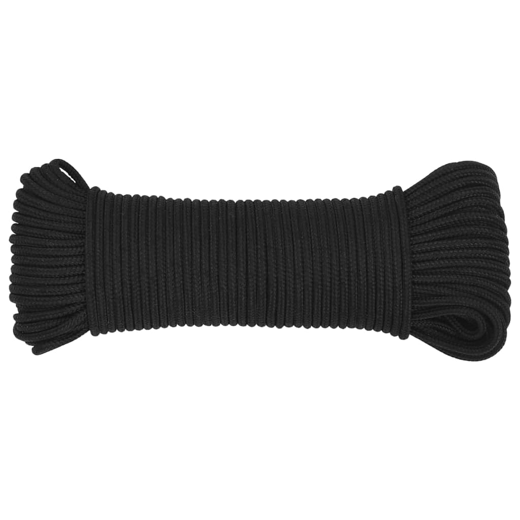Vidaxl boottouw 4 mm 500 m polypropeen zwart