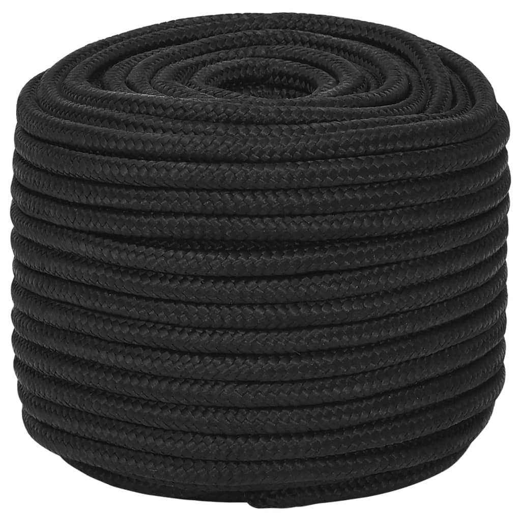 Vidaxl boottouw 14 mm 250 m polypropeen zwart