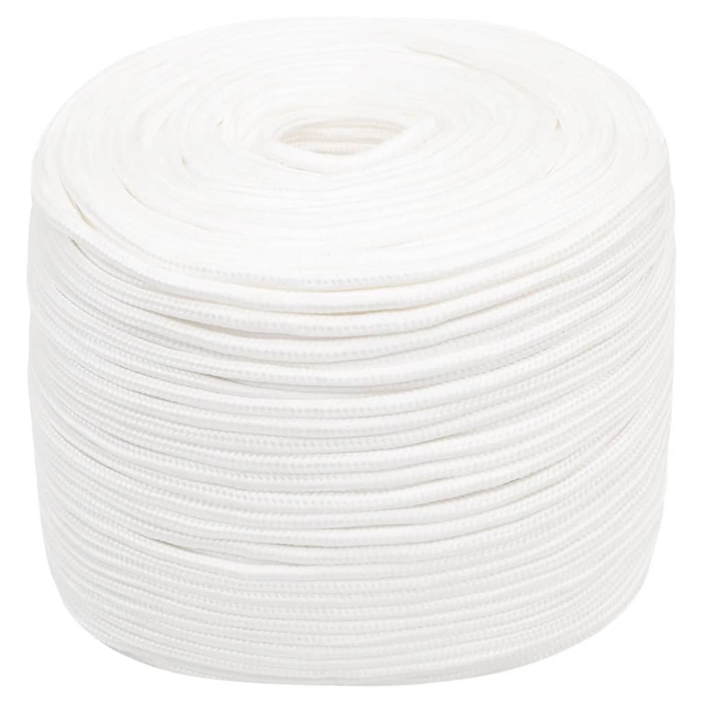 Vidaxl boottouw 6 mm 50 m polypropyleen volwit