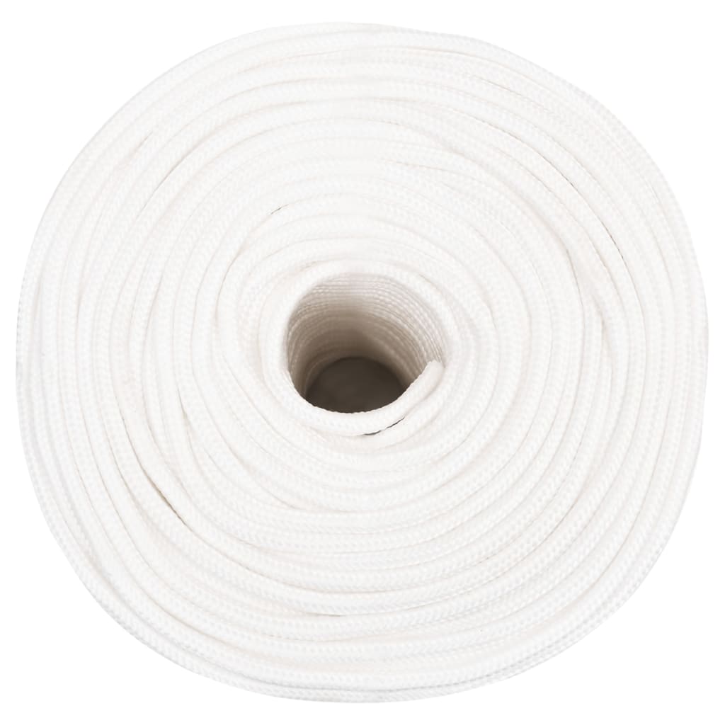 Vidaxl boottouw 6 mm 50 m polypropyleen volwit