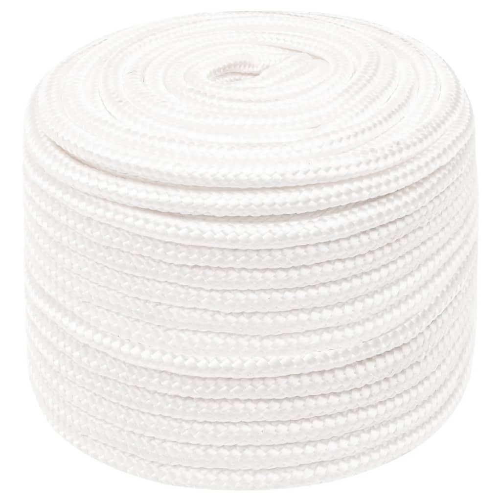 Vidaxl boottouw 12 mm 100 m polypropyleen volwit