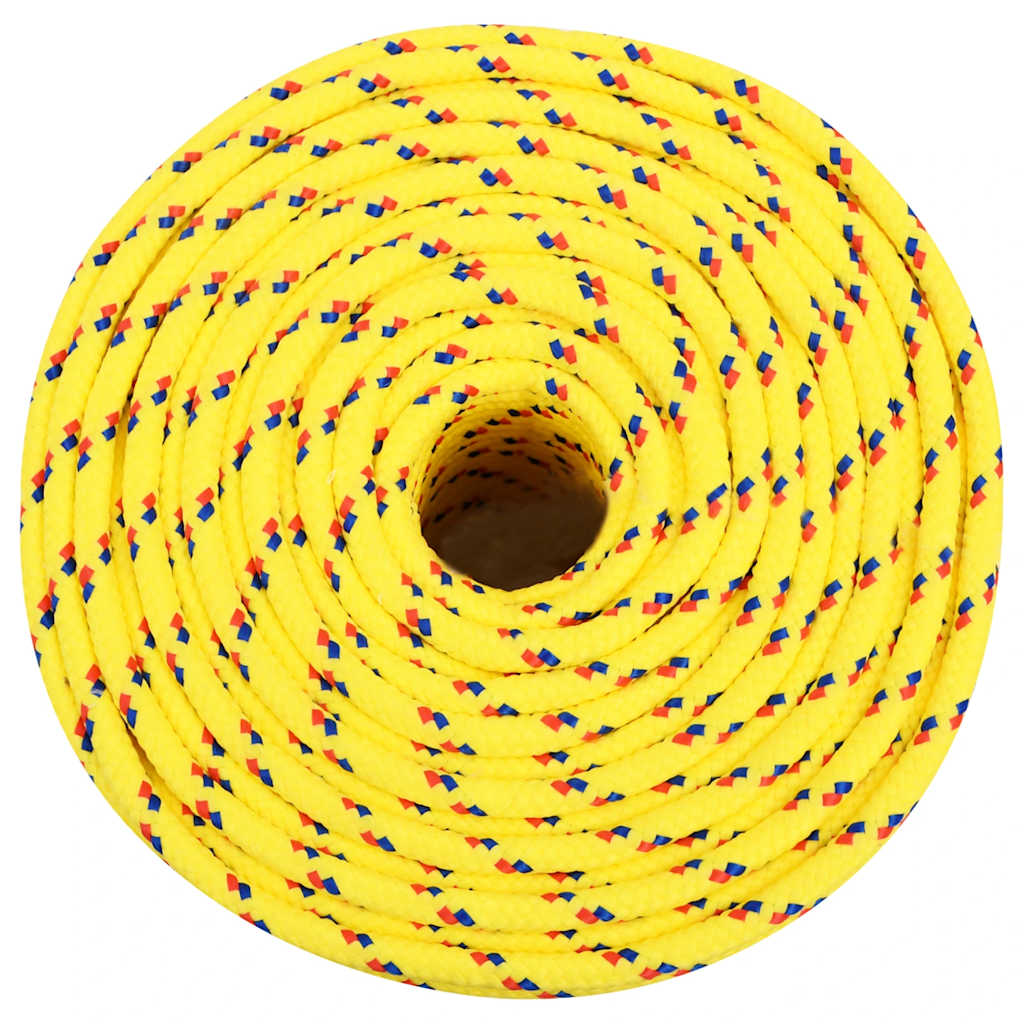 Vidaxl boottouw 6 mm 25 m polypropyleen geel