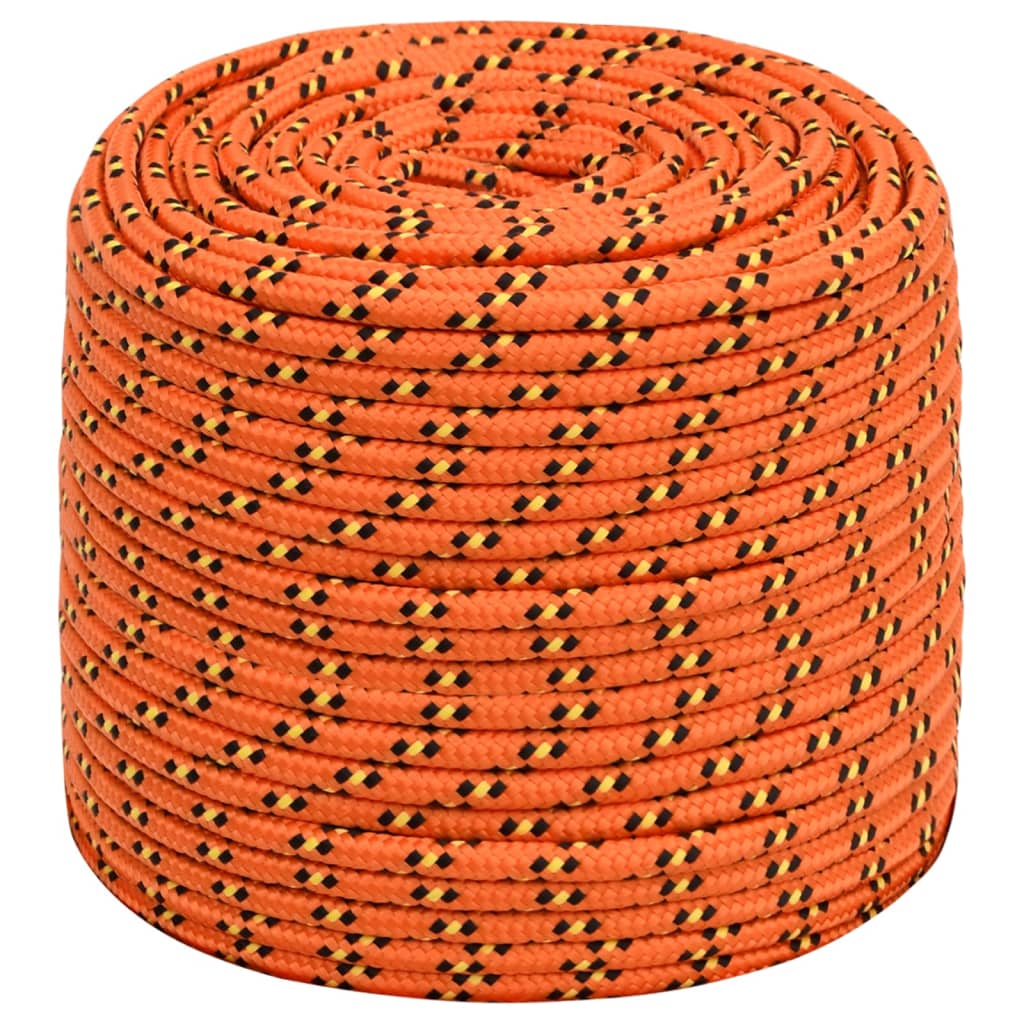 Vidaxl boottouw 10 mm 25 m polypropyleen oranje