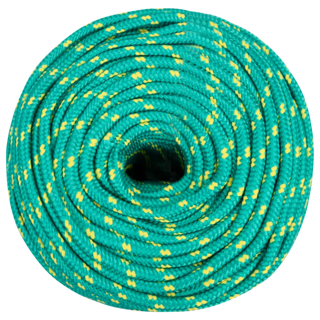 Vidaxl boottouw 6 mm 25 m polypropyleen groen