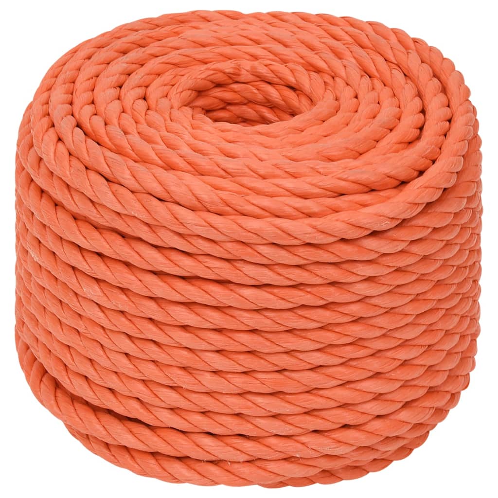Vidaxl werktouw 20 mm 100 m polypropeen oranje