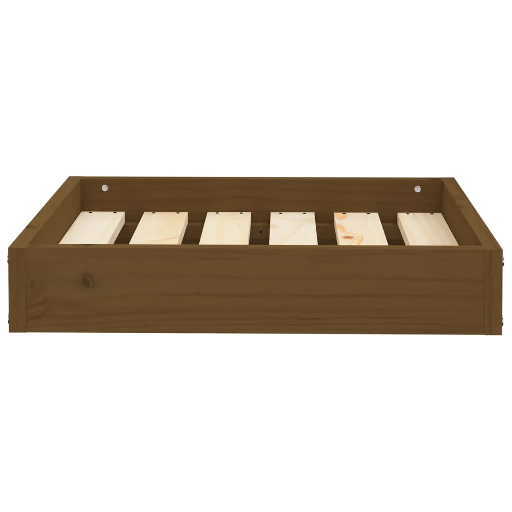 Vidaxl hondenmand 51,5x44x9 cm massief groenhout honingbruin