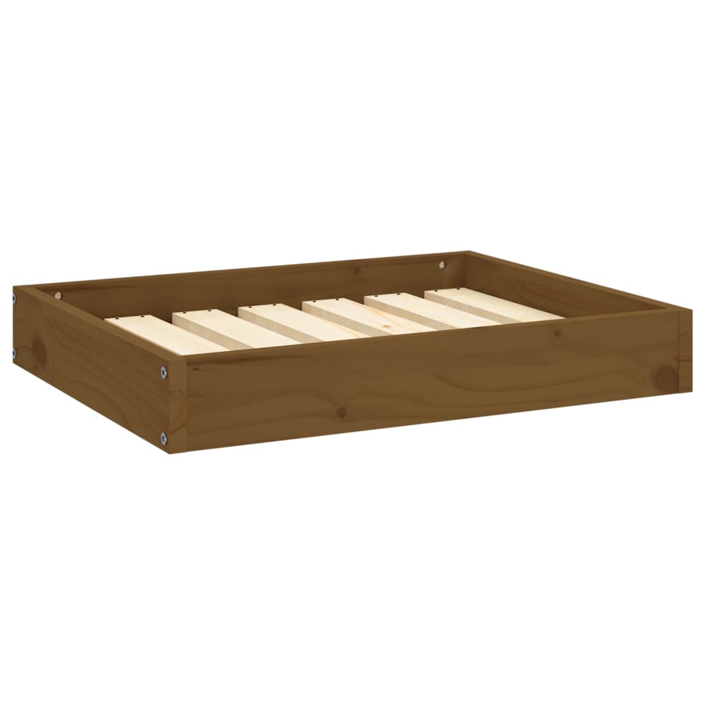 Vidaxl hondenmand 61,5x49x9 cm massief groenhout honingbruin