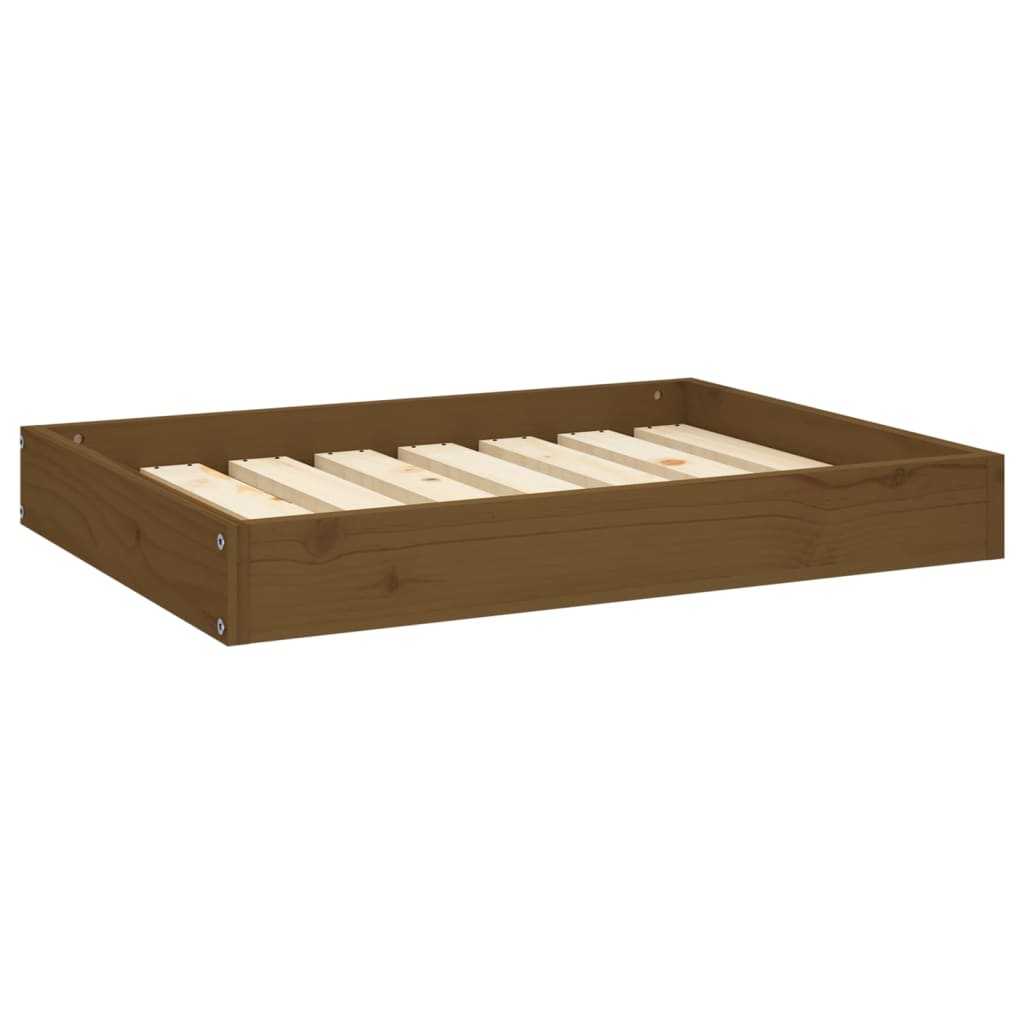 Vidaxl hondenmand 71,5x54x9 cm massief groenhout honingbruin