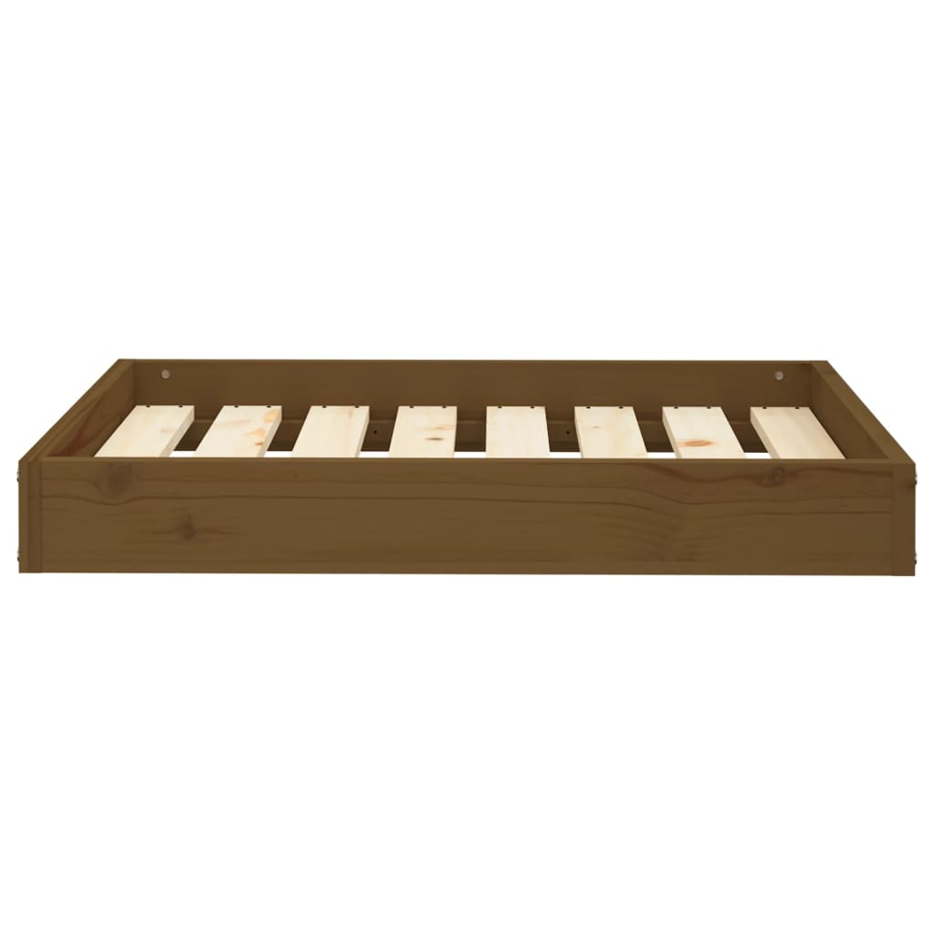 Vidaxl hondenmand 71,5x54x9 cm massief groenhout honingbruin