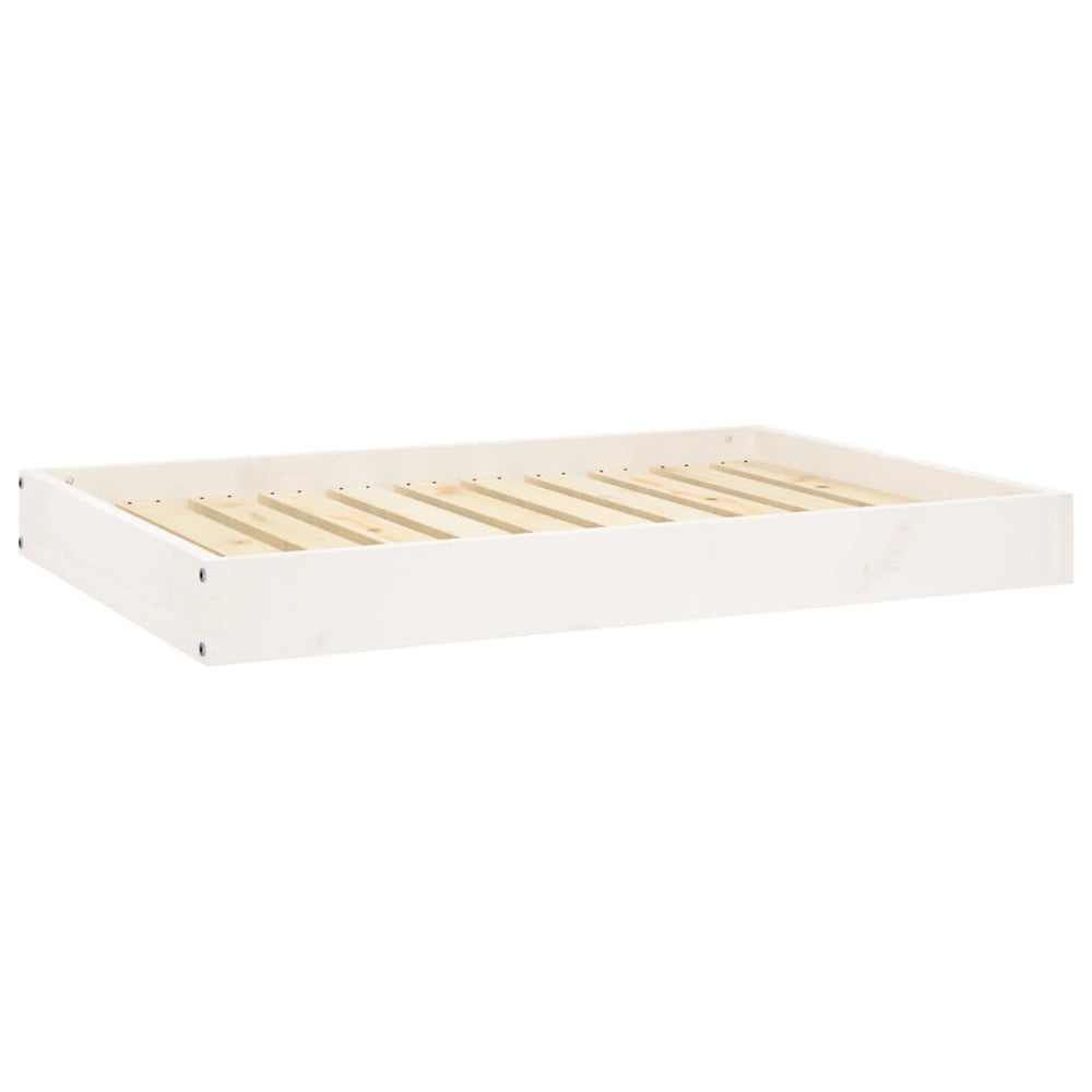 VidaXL Hondenmand 91,5x64x9 cm massief groenhout wit