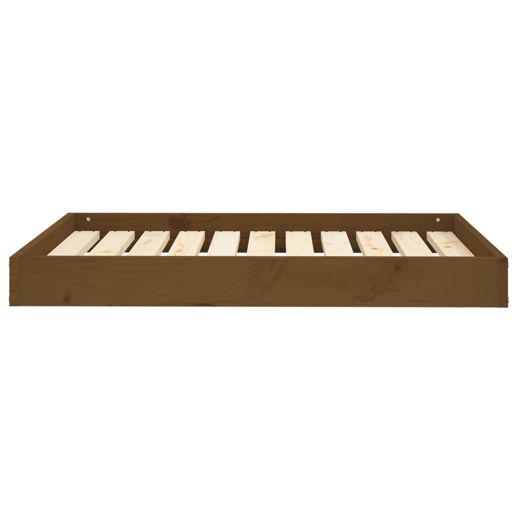Vidaxl hondenmand 91,5x64x9 cm massief groenhout honingbruin
