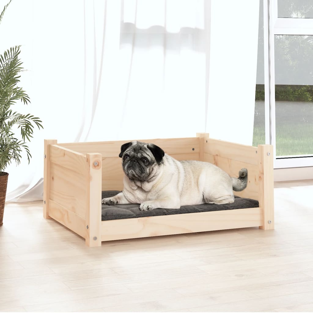 VidaXL Hondenmand 65,5x50,5x28 cm massief groenenhout