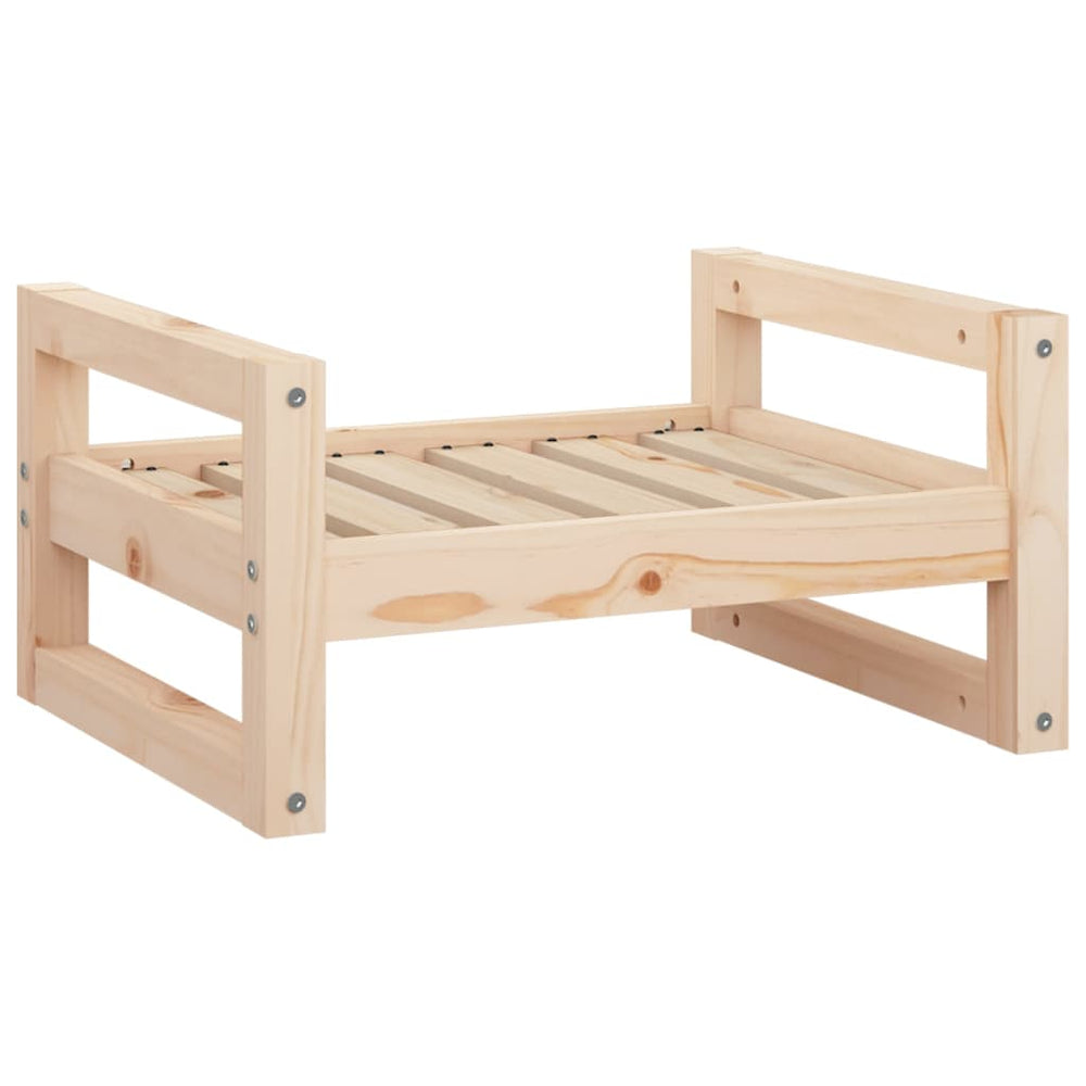 Vidaxl hondenbed 55,5x45,5x28 cm massief grenenhout