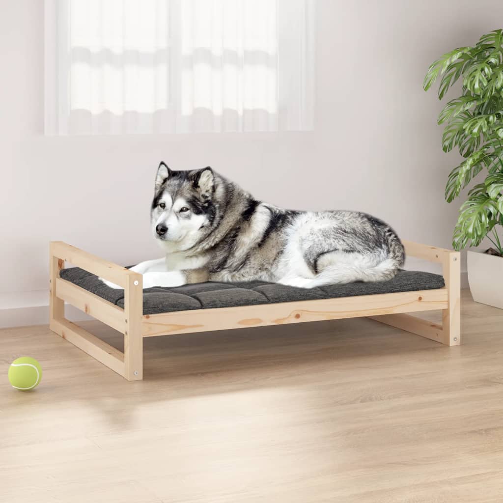 VidaXL Hondenmand 105,5x75,5x28 cm massief groenhout