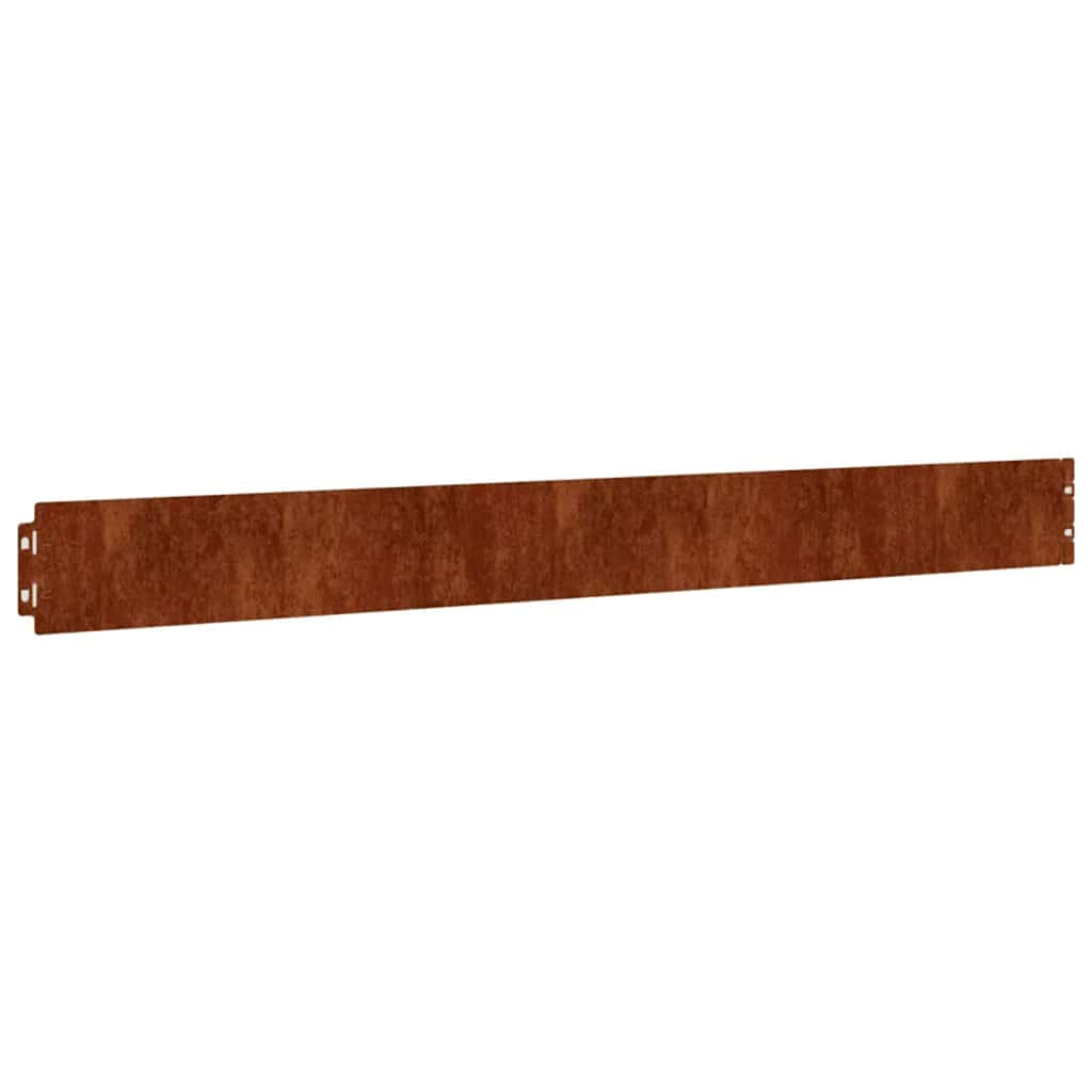 Vidaxl gazonranden 50 stuks 10x103 cm flexibel cortenstaal