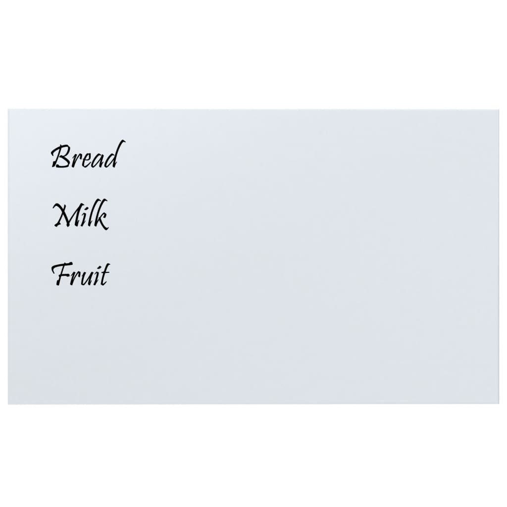 VidaXL Magneetbord wandgemonteerd 100x60 cm gehard glas wit
