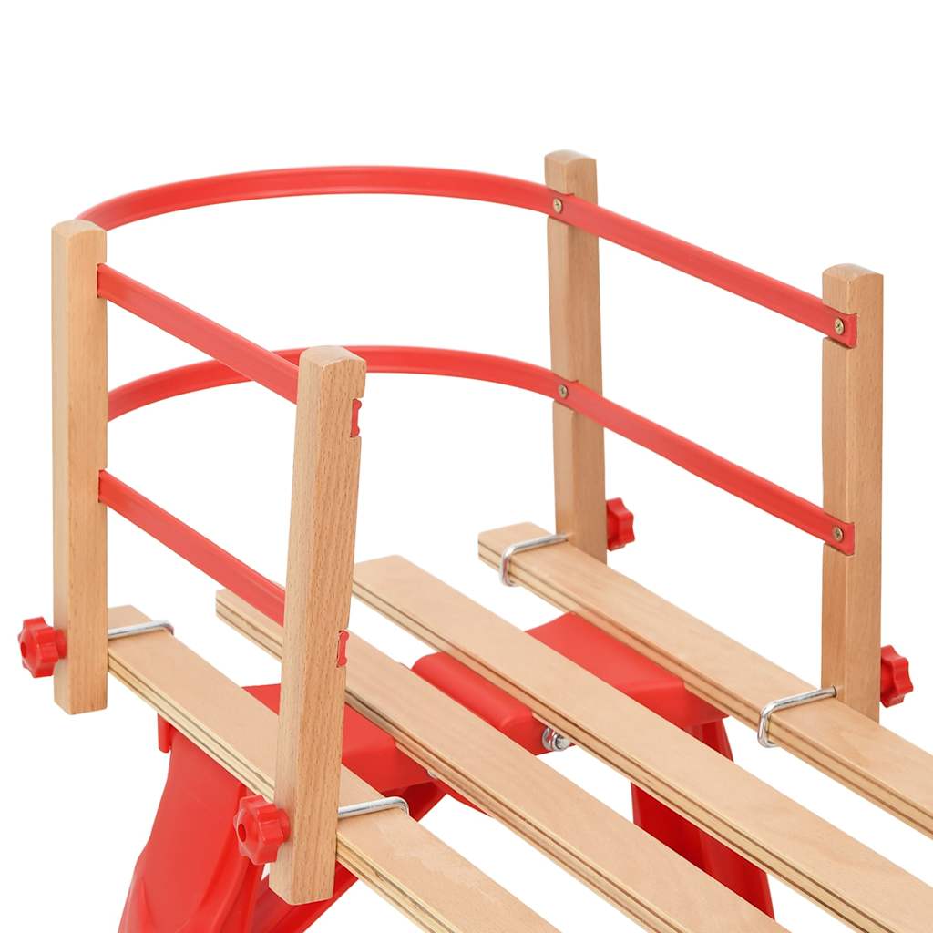 Vidaxl rugleuning voor slaap multiplex rood